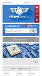 Mobile Screenshot of pegasus-components.de